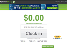 Tablet Screenshot of mytimeinmoney.com